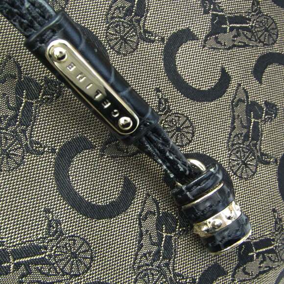 Celine Bittersweet C Macadam Carriage Pattern Women's Canvas,Leather Handbag,... - Picture 9 of 16